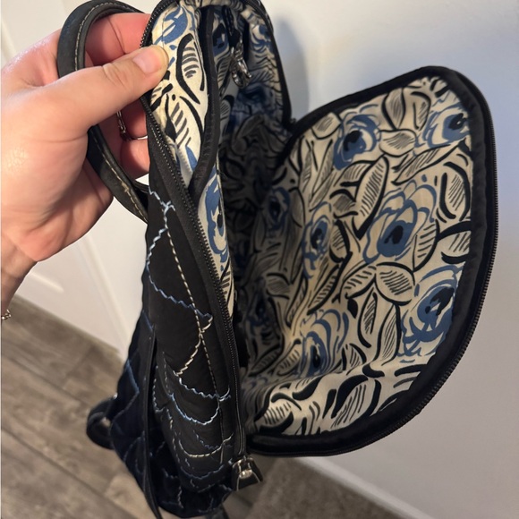 Vera Bradley Black Quilted Backpack - Picture 10 of 12